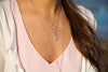 SALE Monica Crystal Quartz Silver Necklace *As Seen On Alison Sweeney*