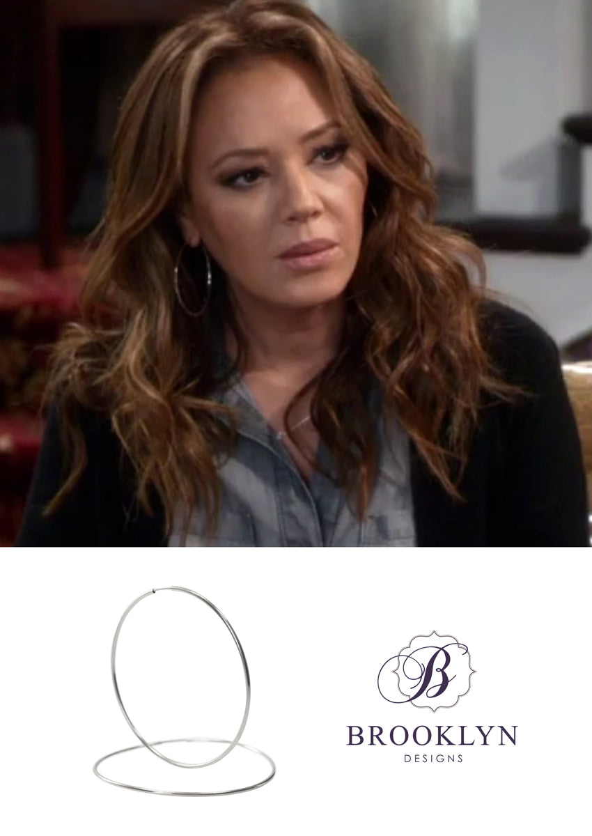 Gwen Silver Hoops *As Seen On Kevin Can Wait*