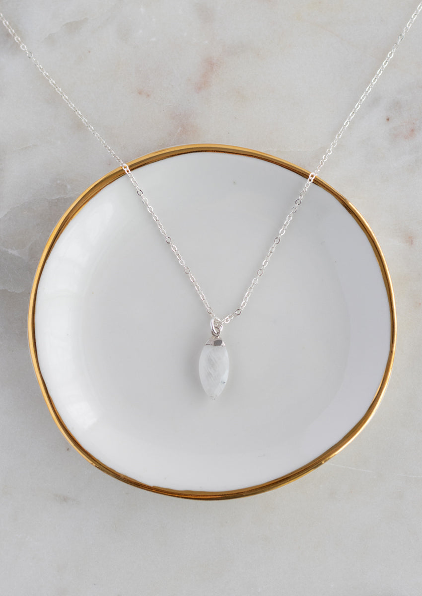 SALE Moonstone Silver Necklace