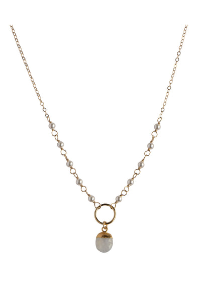 Everlee Moonstone Gold Necklace *As Seen On Alison Sweeney*