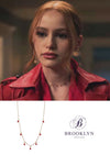 Blossom Red Gold Choker * As Seen On Riverdale *