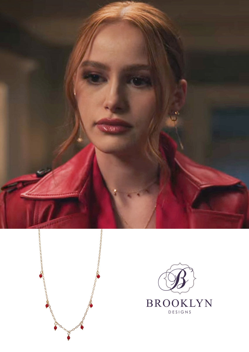 Handmade, Jewelry, Aso Riverdale Cheryl Blossom Red Heart Pearl Earrings