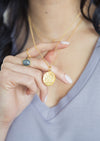 Astrid Gold Medallion Necklace *As Seen On The Bachelorette*