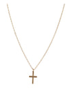 Cross Detailed Gold Necklace