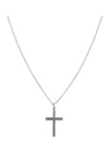 Cross Extra Large Silver Necklace