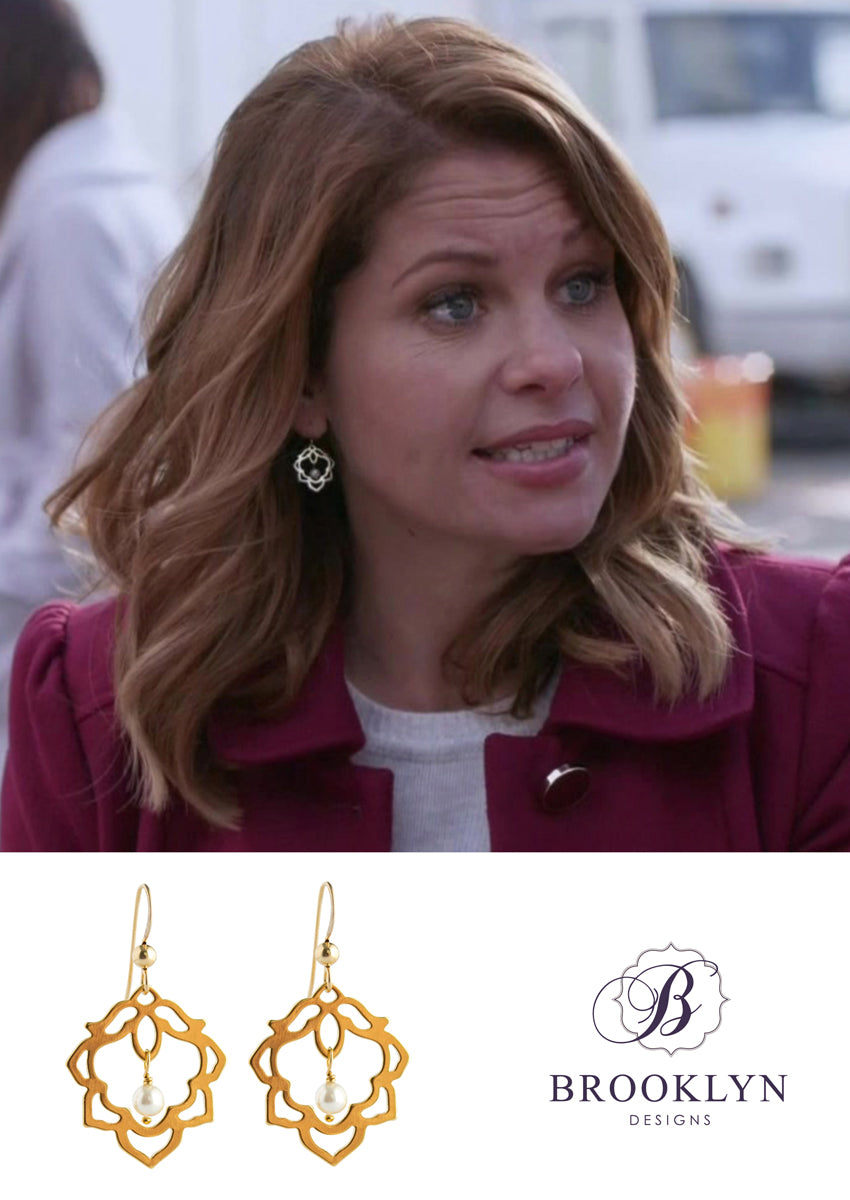 Elizabeth earrings as seen on When Calls The Heart and Aurora Teagarden Mystery