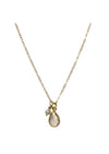 Ellington Crystal Quartz Gold Necklace *As Seen On Kevin Can Wait*