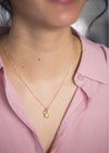 SALE Ellington Crystal Quartz Gold Necklace *As Seen On Kevin Can Wait*