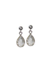 Ellington Crystal Quartz Silver Earrings *As Seen On Alison Sweeney*