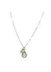 SALE Ellington Crystal Quartz Silver Necklace *As Seen On Murder She Baked*