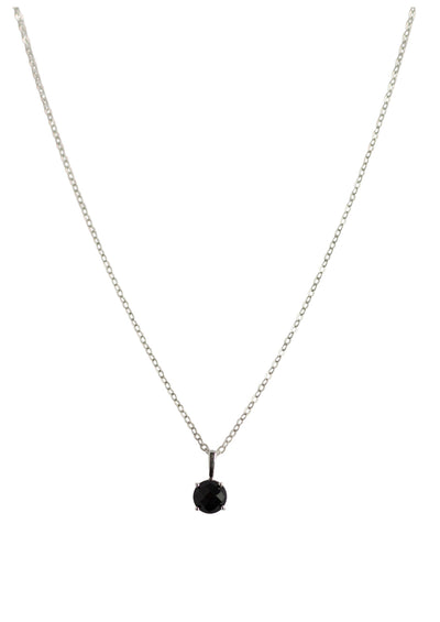 Landon Black Onyx Silver Necklace