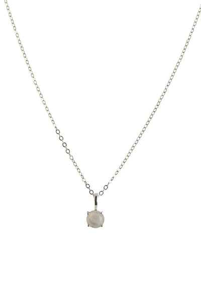 Landon Rainbow Moonstone Silver Necklace *As Seen On Alison Sweeney*