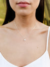 SALE Laurel Rainbow Moonstone Silver Necklace *As Seen On Destination Wedding*