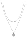 Monica Silver Necklace Layering Set