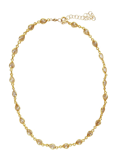 SALE Palmer CZ Gold Choker Necklace