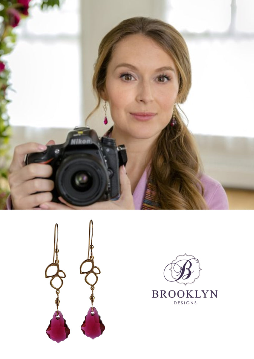 Allie earrings worn on Picture Perfect Mysteries