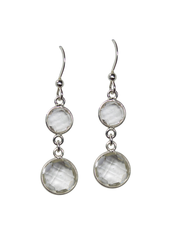 Rachel Crystal Quartz Bridal Earrings - Brooklyn Designs