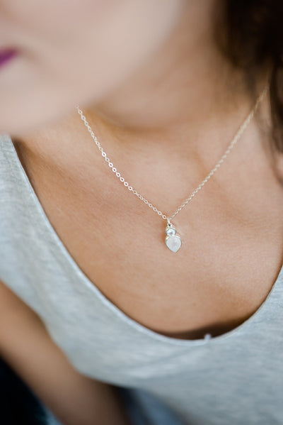 Romy Rainbow Moonstone Gold Necklace *As Seen On Candace Cameron Bure*
