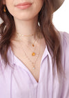 Rosa Gold Necklace *As Seen On Candace Cameron Bure*