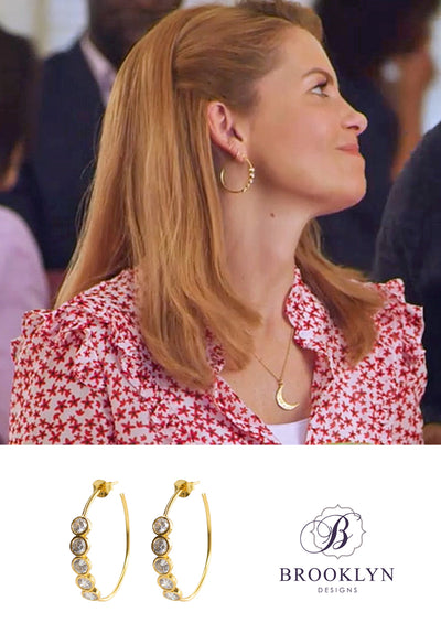 SALE Shay Gold Hoops *As Seen On Candace Cameron Bure*
