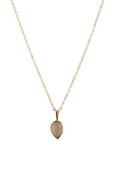 Soho Rose Chalcedony Gold Necklace *As Seen On The Bachelorette*