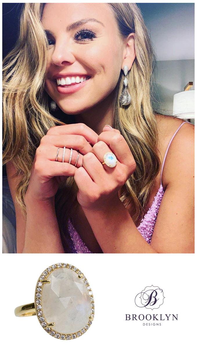 SALE Winslet Rainbow Moonstone Gold Ring *As Seen On The Bachelorette*