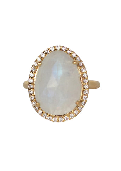 SALE Winslet Rainbow Moonstone Gold Ring *As Seen On The Bachelorette*